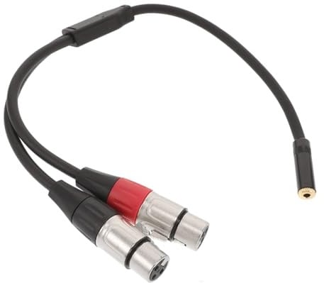 VICASKY Audio Line Xlr y Cable Mic Cable Xlr Cable Splitter Xlr Male to Female Adapter Xlr Cable to USB Xlr Male y Splitter Patch Male Xlr to Typex Xlr to Xlr Mini Xlr Connector Hx Black 1
