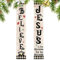 Dekoratives Banner für Heimdekoration, Jesus-Krippen-Dekorationen, wetterfeste Heimdekoration, dekorative Urlaubsbanner für Garagentor, Hof, 2 Stück