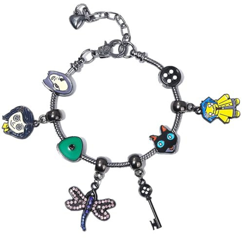 JUSONGKWCP Coralines Armband Coralines Film Figures DIY Armreif Costume Jewellery Armbänder Coralines Cosplay Accessoires Coralines Merch Halloween Deko