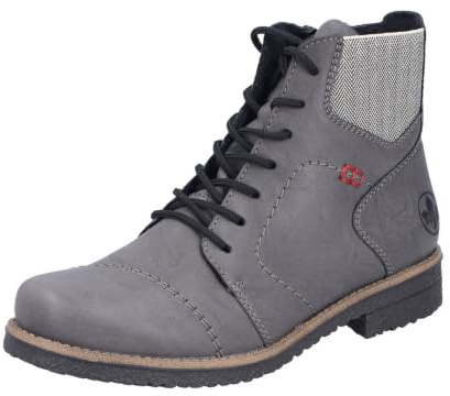 Rieker 73522-45 Schnürstiefel Synthetik Damen in grau