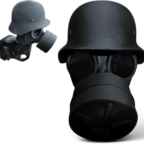 Abdeckkappe für Anhängerkupplung, Helmgasmaske, Anhänger, Kugelabdeckungen, lustige Gasmaske, Helm, Anhänger, Anhängerkupplung, Schutzkappe für Deichselkupplung (schwarz)