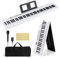 DREAMADE Clavier Numérique Pliable à 88 Touches, Semi-Lesté de Taille Standard avec MIDI Sans Fil, 2 Haut-Parleurs, Piano Portable pour Débutants, Enfants, Adultes (Blanc)