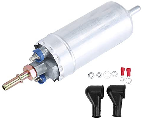 Miosugo Kraftstoffpumpe, Benzinpumpe 12V, Externe Kraftstoffpumpe, Kraftstoffpumpe 5 Bar 150L/H, 0580464075 Kraftstoffpumpe, Aluminium Kraftstoffpumpe