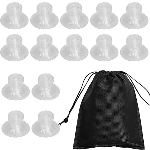 14 Camping-Saugnäpfe Saugnapfhaken mit Gewinde Mit Aufbewahrungstasche Wohnwagen Zubehör Geeignet für Fenster, Markisen und Autos