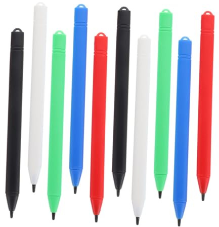 Sewroro 10pcs Lcd Painting Board Stylus Pens for Drawing Tablets, Multi-color Ink, Compatible Graffiti Tablet Accessory for Artists and Electronic Drawing Supplies