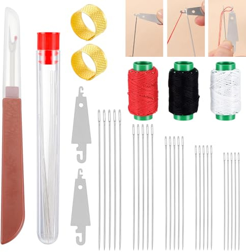 34-teiliges Nähwerkzeug-Set, Nähzubehör für Anfänger und Profis, Tragbares Nähset mit Nadel und Faden, Nähset Grundausstattung für DIY Reparaturen