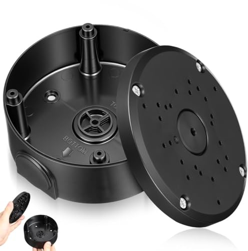 SEWACC Universal Junction Box for Camera Cable Concealment - Waterproof Electrical Enclosure for Ceiling And Wall Mount, Ideal for Home, Office, And Commercial Use, 4. 64 X 2. 04 Inches