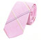 DonDon Herren Krawatte 6 cm gestreift Baumwolle rosa gestreift