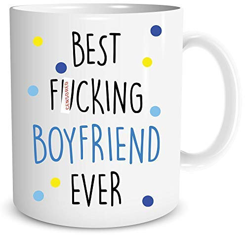 Funny Novelty Coffee Mugs Best Fu*King Boyfriend Ever Boyfriend Mug Valentines Gift Best Boyfriend Ever Birthday Christmas Mugs WSDMUG1145