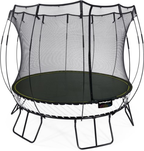 Springfree Trampolin R132 - Jumbo Round Ø 400 cm Reine Sprungfläche (entspricht Durchmesser 460 cm) inkl. Netz