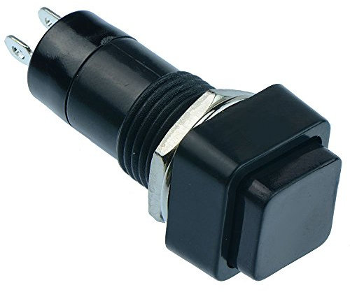 5 x Black Off-(On) Momentary Square Push Button Switch 12mm SPST