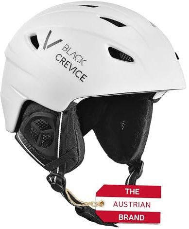 Black Crevice Erwachsene Skihelm Streif, matt weiß/schwarz, M…