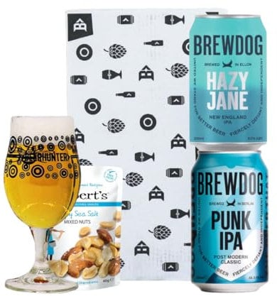 Brewdog Craft Beer Gift Set with Brewdog Glass (2 Cans)