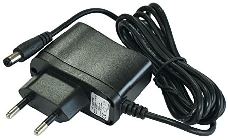 Rowin Fuente de alimentación para pedal de 9 V CC, 0,5 A, enchufe de la UE para pedales de efectos de guitarra