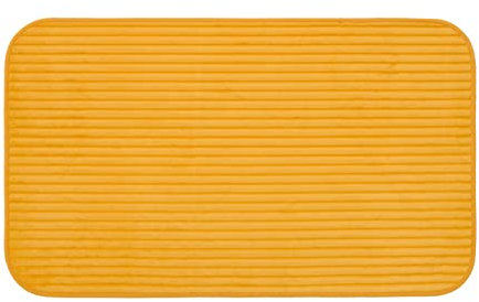 Gözze - Rutschfester Weicher Badeteppich, 100% Polyester, 60 x 100 cm - Mais