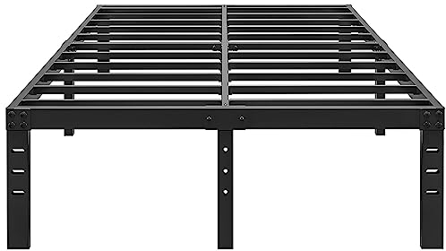 ALDRICH 35,6 cm Metall-Bettgestell, Queen-Size-Größe, Doppelbett, schwarz, einfache Montage, robust, geräuschfrei, kein Boxspringbett erforderlich