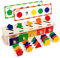 Coogam Montessori Toys Holz-Sortierbox in Farbform, geometrische passende Blöcke, frühes Lernen, pädagogisches Spielzeug, Geschenk für 3 4 5 Jahre alte Babys und Kleinkinder