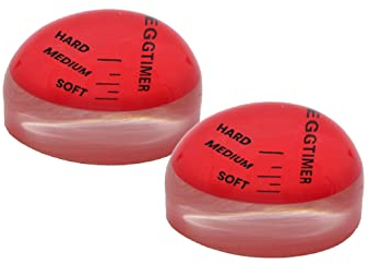 Gadgetime USA Egg Timer for Boiling Eggs (Pack of 2) - Color Changing Indicator for Medium, Soft & Hard - Perfect Timer That Changes Colors When Done - Egg Thermometer - Kitchen Gadget