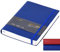 Premium B5 Softcover Journal Notebook – 320 Seiten, 100 g/m² dickes Papier, Innentasche und Gummibandverschluss (1, blau)