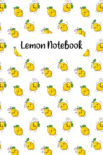 Lemon Notebook: Lemon Journal Notes I Blank Lined Lemon Journal Or Diary I Perfect Lemon Themed Gift I Lemon Lovers Gifts