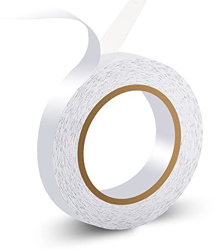HOOZILI Sticky Fabric Tape Adhesive Cloth Tape Multipurpose Double Sided Tape for Clothes Carpet No sew no iron Gluing Alterations and Hemming Tool (1 Piece 3/5 Inch x 75 Feet)
