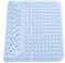 Tappeto Doccia, 48 x 48 cm Tappeto Doccia Antiscivolo, Tappetino Antiscivolo con Ventose, Per Sauna, Sala Doccia, a Prova di Lavatrice, Quadrato, Azzurro