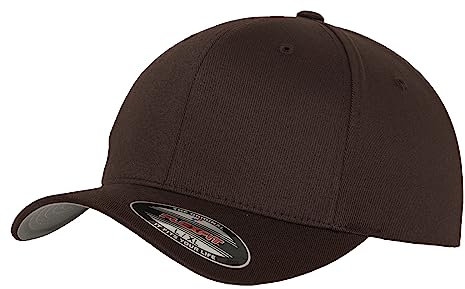 Flexfit Caps Wooly Combed Cap Delta Tartan Glen Unisex Cap Baseball XXS-XXL Basecap Mütze, L-XL, 1x Braun & 1x HL-Kauf Notizblock