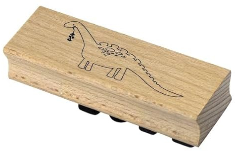 Artoz Stempel – Holzstempel – „Dinosaurier“ – 90 x 30 mm – Motivstempel zum Kartenbasteln für Einladungen, Geburtstag, Grüße
