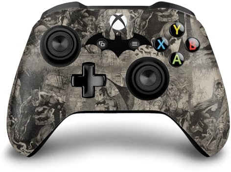 Head Case Designs Offizielle Batman DC Comics Collage Verzweifelt Logos Und Comicheft Vinyl Haut Gaming Aufkleber Abziehbild Abdeckung kompatibel mit Xbox One S/X Controller