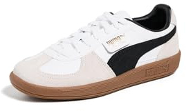 PUMA Womens Palermo Leather Lace Up Sneakers Shoes Casual - White - Size 7.5 M