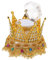 KOMBIUDA Schmuck Kasten Ehering-Box kleine Ringbox Kronen-kästchen Ringvitrine behälter Blumenmädchen Andere Hochzeitsartikel Hochzeitsbedarf Ringhalter Brautjungfer Ringkissen Pu