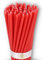 Danilovo Reine Bienenwachskerzen – tropffrei, rauchfrei, hohe, dünne Spitzkerzen – dekorative Kerzen für Kirchgebet, Deko oder Geburtstagskerzen – Honigduft Kerzen – 16 x 0,5 cm (Rot, 50 Stück)