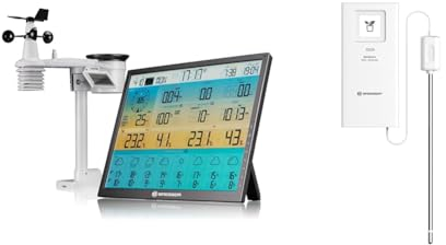 Bresser 8-Tage 4CAST XL WLAN-Funk-Wetter-Station & Bodenthermometer und -feuchtigkeitsmesser als Zusatzsensor für einige Bresser Wetterstationen für Garten, Gewächshaus, indoor und outdoor