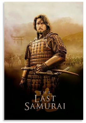 MINAKEDA Poster Last Samurai, Kunstdekoration, Wandposter, Dekoration, Innenposter, Druck, Dekoration, Bar, Restaurant, Ästhetik, Poster, Wohnzimmer, Poster, 20 x 30 cm, ungerahmter Stil
