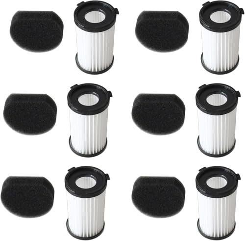 Daaxing Hepa-Filter, waschbar und wiederverwendbar, für Akitas Ak585k V8 Staubsauger-Ersatzzubehör, 6 Stück