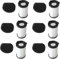 Daaxing Filtro HEPA lavable y reutilizable para Akitas Ak585k V8 accesorio de repuesto (6 piezas)