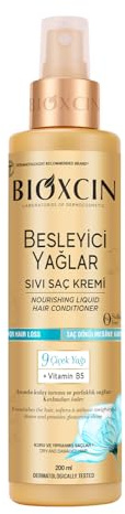 Bioxcin Nourishing Oils Flüssige Haarpflege-Creme 200 ml – Leave-In Conditioner mit 9 Blütenölen & Vitamin B5 – Für Trockenes & Strapaziertes Haar mit BioComplex B11