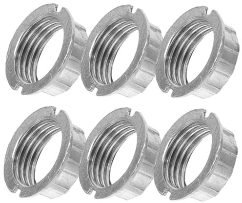 Veemoon 6pcs Light Bulb Socket Adapter Outer Ring of Lamp Holder Lamp Shade Adapter Ring Easy Install