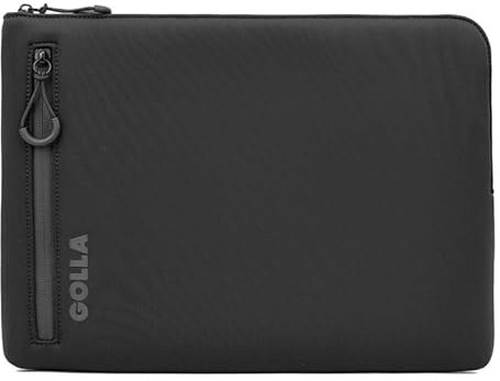 Golla Laptop Tasche/Wasserdichter Laptop Sleeve aus Neopren/Für MacBook, Asus und weitere Notebooks/Elegante Laptophülle/Reißverschluss mit Neoprenmantel / 14 Zoll/Black