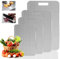 Tapis Design Tagliere in Titanio per Cucina Tagliere Acciaio Inox Alimentare, Tagliere Yamato per Carne, Verdura, Frutta, Facile da Pulire e Lavabile in Lavastoviglie, 46 x 30 cm