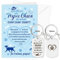DPKOW Chien Papa Cadeau Fete des Peres, Bonne Fête Papa Carte avec Enveloppe Chien Papa Porte-Clé Cadeau par un Chien Fête des Pères Porte Cles Carte Meilleur Papa Chien du Monde Cadeau