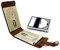 Cribbage Board Game Set - Fabe Leather Cribbage Base, Wood Cribbage Playing Board | Carta Da Gioco Di Carte Di Carte Portatili, Gioco Di Carte A Due Giocatori con Carte Completa E 6 Pioli P