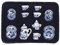 Kueohse 1/12th Dining Ware China Ceramic Tea Set Dolls House Miniatures Blue Flower