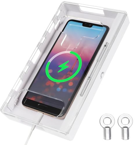 Alipis Phone Lock Box for Students, Portable Small Cellphone Jail Cage with Lock, Smartphone Storage Safe for Home and School Use