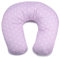 PEKITAS- Cuscino Di Allattamento XL 52 x 48 cm custodia lavabile con cerniera, di Cotone per bambini, ergonomico, ottima adattabilità, da 0 a 12 mesi, fabbricato in Spagna Rosa - stelle