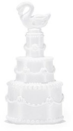 24 Mini Seifenblasen Hochzeitstorten Fläschchen mit Schwan Hochzeit Royal Bubbles