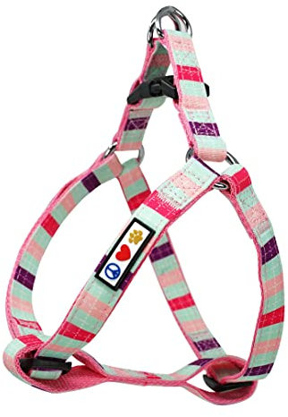 Pawtitas Stepin Hundegeschirr oder Westegeschirr Ausbildung Ihres Welpengeschirrs Klein Blaugrün/Rosa/Lila