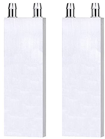 Clyxgs Aluminum Water Cooling Block,Liquid Cold Water Plate Heat Sink Water-Cooled Exchanger Head semiconductor Refrigeration Sheet CPU Graphics Radiator Heatsink Endothermic Head(40 x 120 x 12mm)2pcs