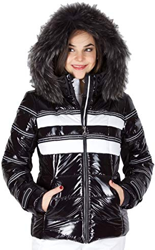 Sportalm Skijacke Juw 902173118 m.Kap.+Pelz Black 59 Größe 40