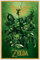 1art1 The Legend of Zelda Poster Plakat | Bild und Kunststoff-Rahmen - Link Kämpft (91 x 61cm)